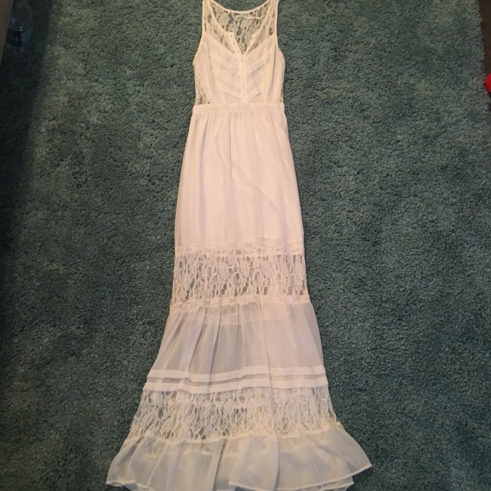 White Maxi Kimchi Blue dress